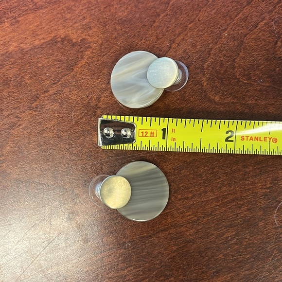 Large Stud Earrings - Picture 4 of 4